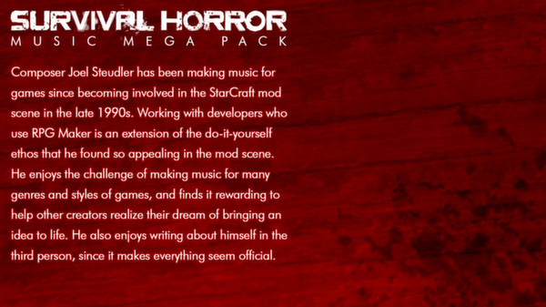 Скриншот из RPG Maker VX Ace - Survival Horror Music Pack