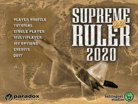 Supreme Ruler 2020 Gold game for windows Pc 1
