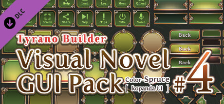 Tyrano Builder - Visual Novel GUI Pack #4 Color-Spruce [kopanda UI] cover art