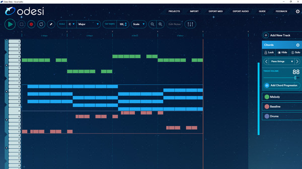 Odesi Music Composition recommended requirements