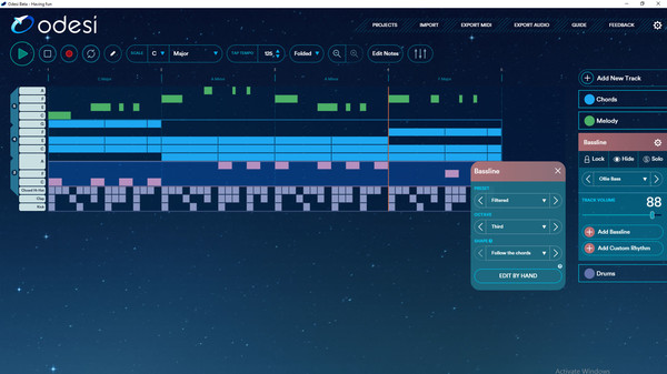 Odesi Music Composition PC requirements