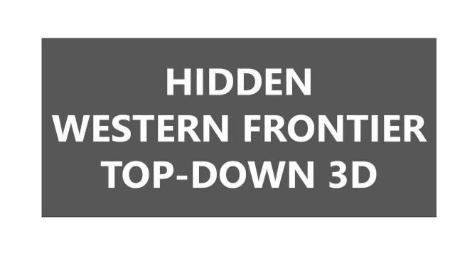 Hidden Western Frontier Top-Down 3D Logo