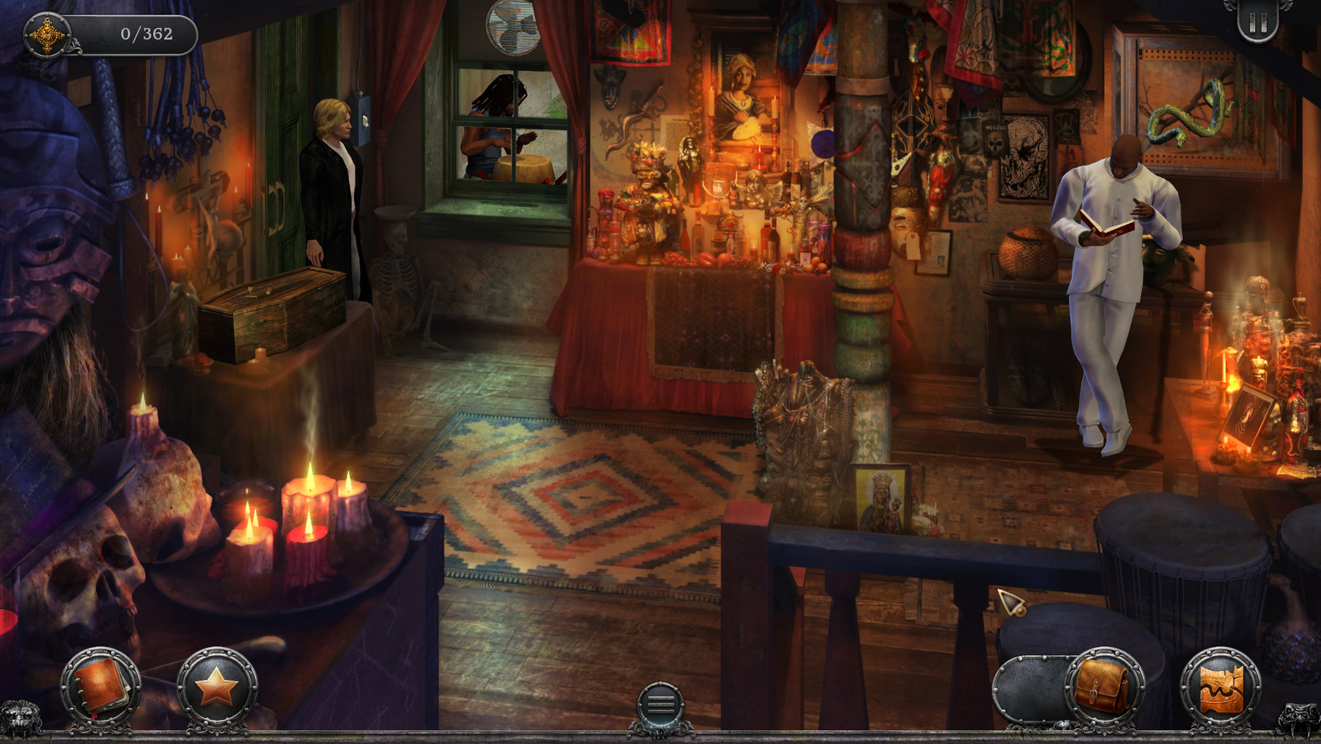 The Historic Voodoo Museum, New Orleans, screenshot in Gabriel Knight adventure game | Inky Squiggles