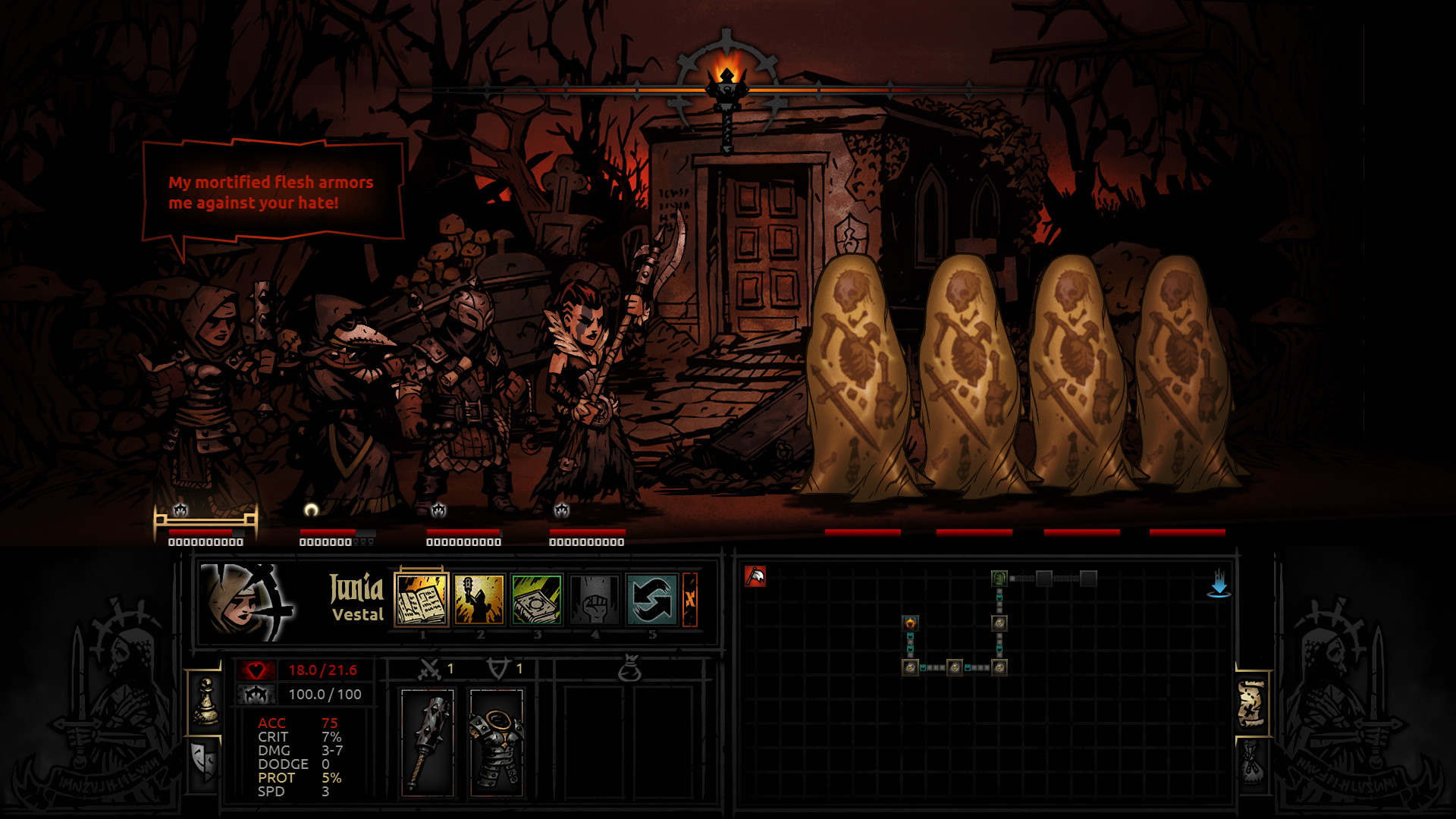 how to avoid wolves at the door darkest dungeon
