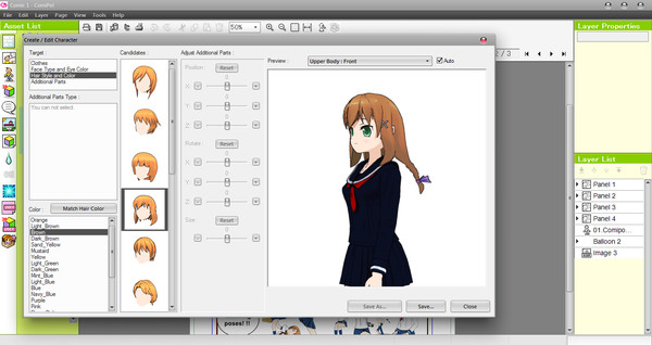 Manga Maker Comipofor windows and Linux 1