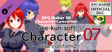 RPG Maker 3D Character Converter - Gee-kun-soft character 07 military uniform 2 cover art