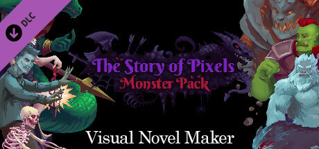 Visual Novel Maker - The Story of Pixels - Monster Pack cover art