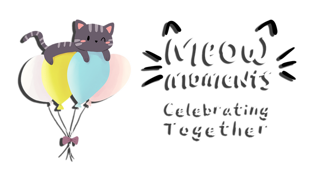 Meow Moments: Celebrating Together Logo