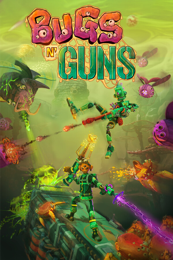 Steam portrait for Bugs N' Guns.