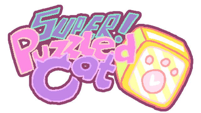 Super Puzzled Cat Logo