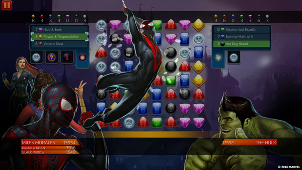 Скриншот из Marvel Puzzle Quest: Avengers’ Battle Kit