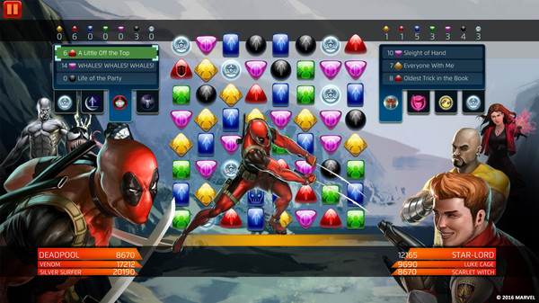 Скриншот из Marvel Puzzle Quest: Avengers’ Battle Kit