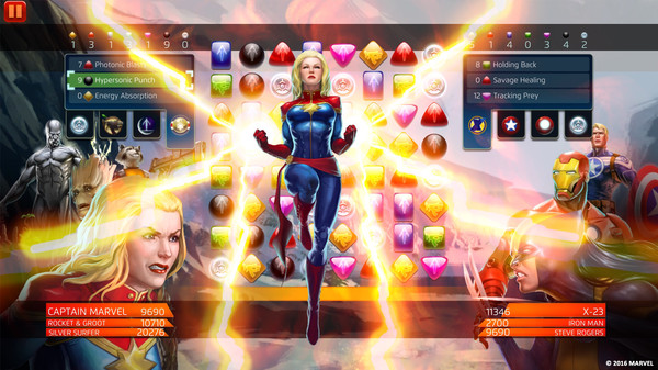 Скриншот из Marvel Puzzle Quest: Avengers’ Battle Kit