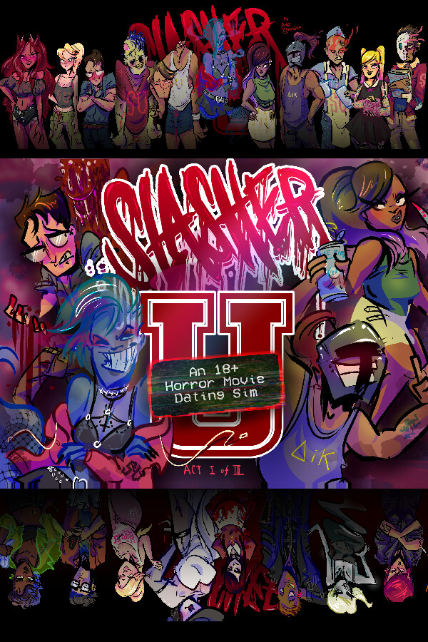 Steam portrait for Slasher U: An 18+ Horror Movie Dating Sim, Act 1.