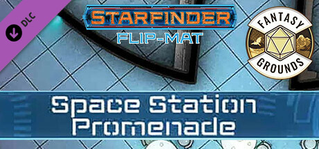 Fantasy Grounds - Starfinder RPG - Starfinder Flip-Mat - Space Station Promenade cover art