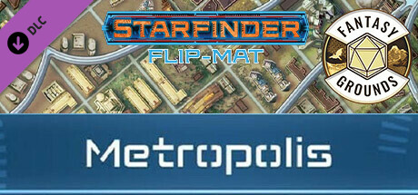 Fantasy Grounds - Starfinder RPG - Starfinder Flip-Mat - Metropolis cover art