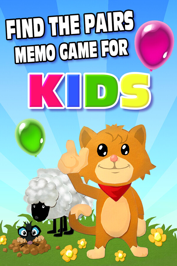 Steam portrait for Find The Pairs Memo Game for Kids.