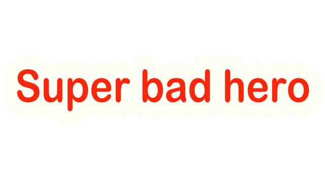 super bad hero Logo