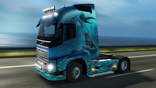 Скриншот из Euro Truck Simulator 2 - Prehistoric Paint Jobs Pack