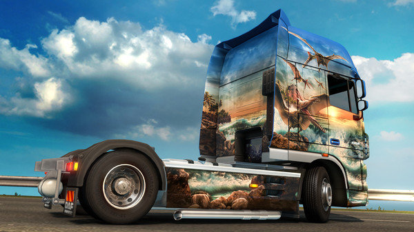 Скриншот из Euro Truck Simulator 2 - Prehistoric Paint Jobs Pack