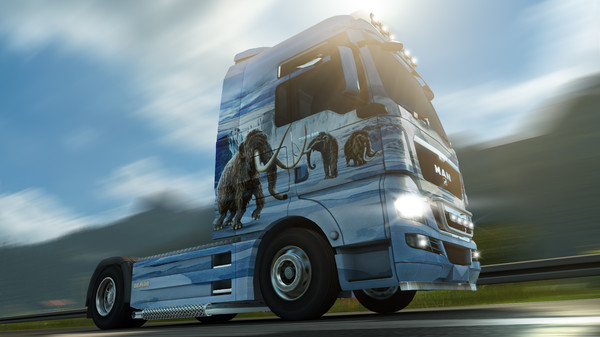 Скриншот из Euro Truck Simulator 2 - Prehistoric Paint Jobs Pack