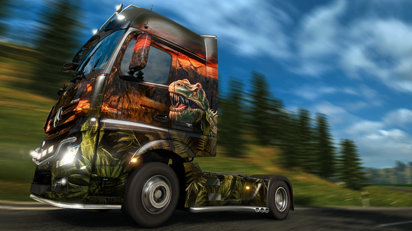 Скриншот из Euro Truck Simulator 2 - Prehistoric Paint Jobs Pack