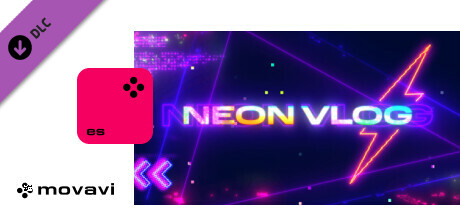 Movavi Video Editor 2024 - Neon Vlog Pack cover art
