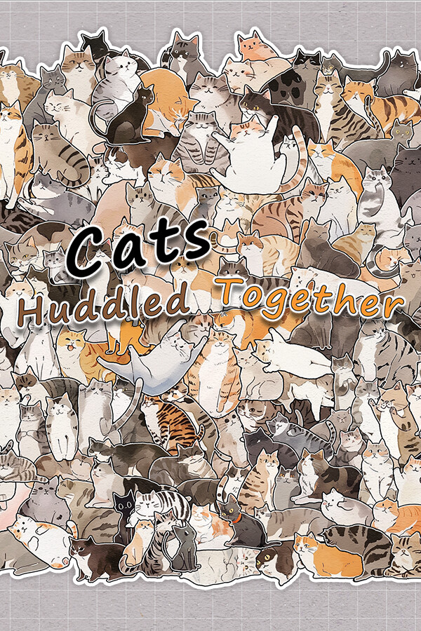 Cats Huddled Together 挤在一起的猫猫们 for steam