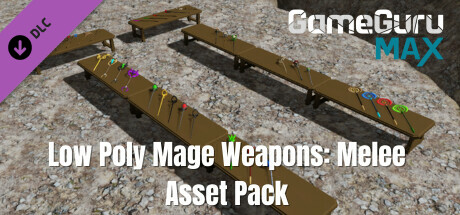 GameGuru MAX Low Poly Asset Pack - Mage Weapons: Melee cover art