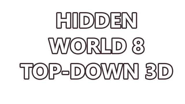 Hidden World 8 Top-Down 3D Logo
