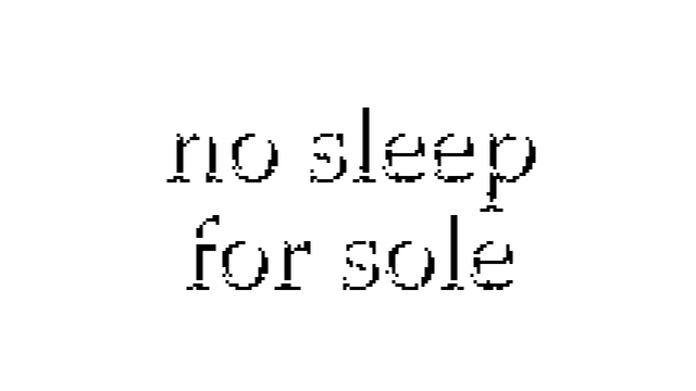 no sleep for sole Logo