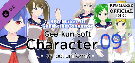 RPG Maker 3D Character Converter - Gee-kun-soft character 09 school uniform 3 cover art