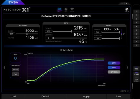 EVGA Precision X1for windows and Linux 1