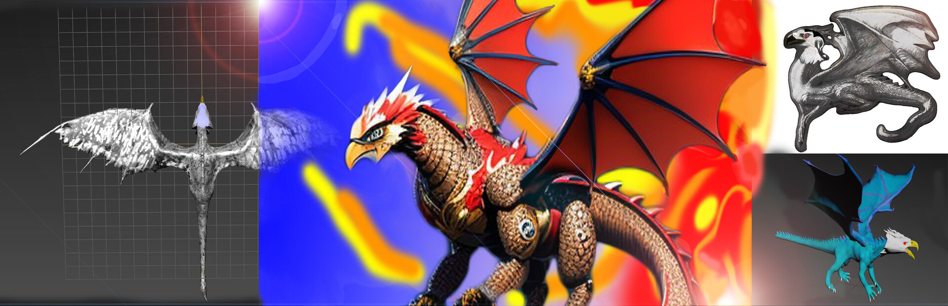 Robot Dragon Eagle