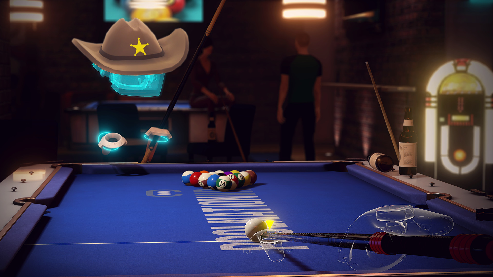 virtual reality pool game