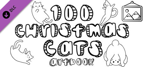 100 Christmas Cats - Artbook cover art