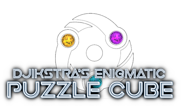 Djikstra's Enigmatic Puzzle Cube Logo