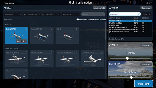 Скриншот из X-Plane 11