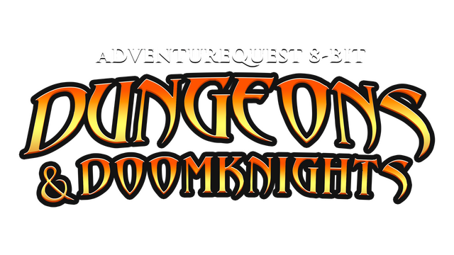 AdventureQuest 8-Bit: Dungeons & DoomKnights Logo