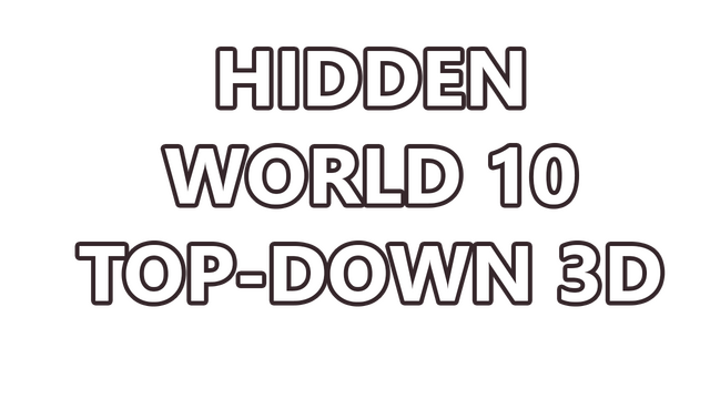 Hidden World 10 Top-Down 3D Logo