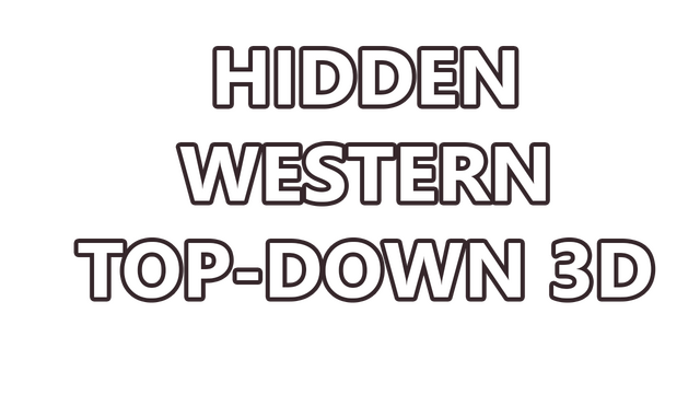 Hidden Western Top-Down 3D Logo