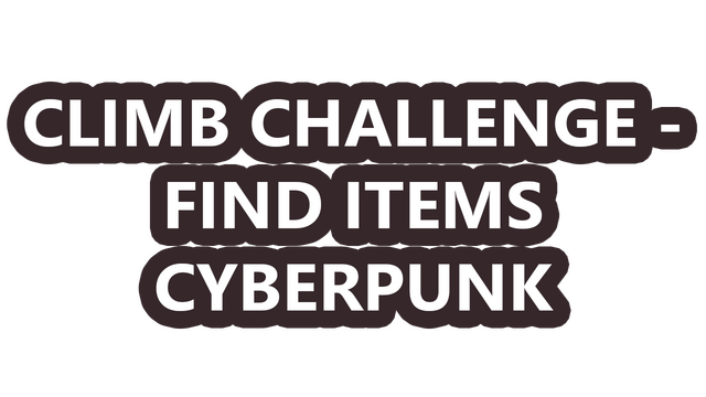 Climb Challenge - Find Items Cyberpunk Logo