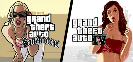 GTA IV + Grand Theft Auto: San Andreas marketing app cover art