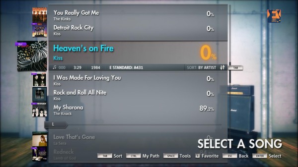 Скриншот из Rocksmith 2014 - Kiss - Heaven's On Fire
