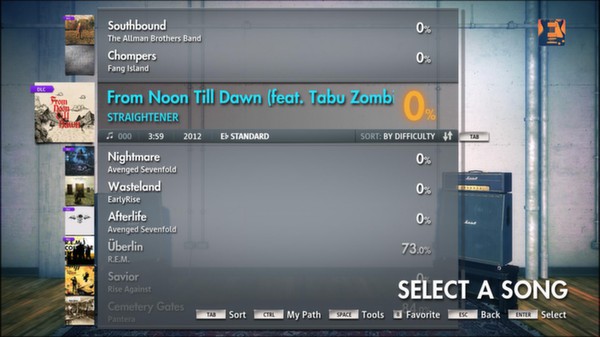 Скриншот из Rocksmith 2014 - STRAIGHTENER - From Noon Till Dawn