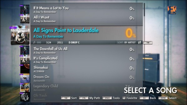 Скриншот из Rocksmith 2014 - A Day To Remember - All Signs Point to Lauderdale