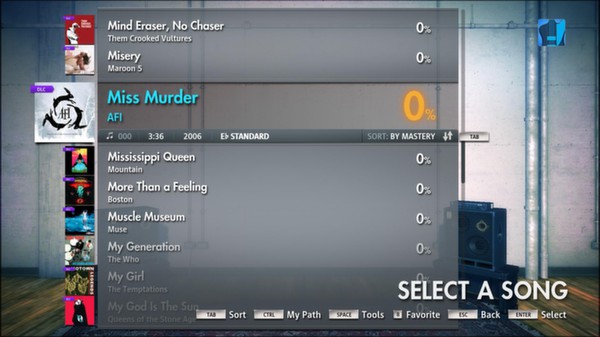 Скриншот из Rocksmith 2014 - AFI - Miss Murder