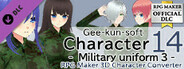 RPG Maker 3D Character Converter - Gee-kun-soft character 14 military uniform 3
