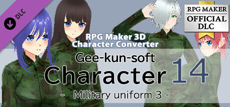 RPG Maker 3D Character Converter - Gee-kun-soft character 14 military uniform 3 cover art