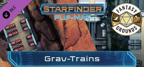 Fantasy Grounds - Starfinder RPG - Starfinder Flip-Mat - Grav Trains cover art